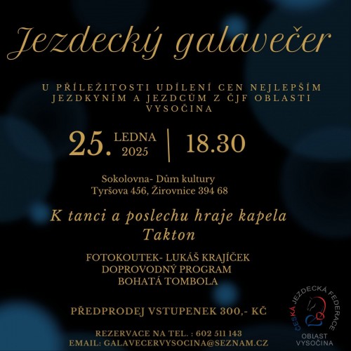 GALAVEČER OBLASTI VYSOČINA