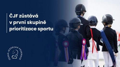 ČJF zůstává v první skupině prioritizace sportu