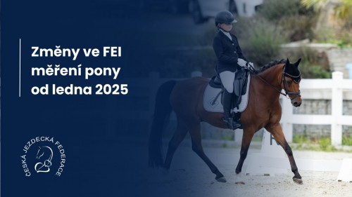 Změny ve FEI měření pony od ledna 2025